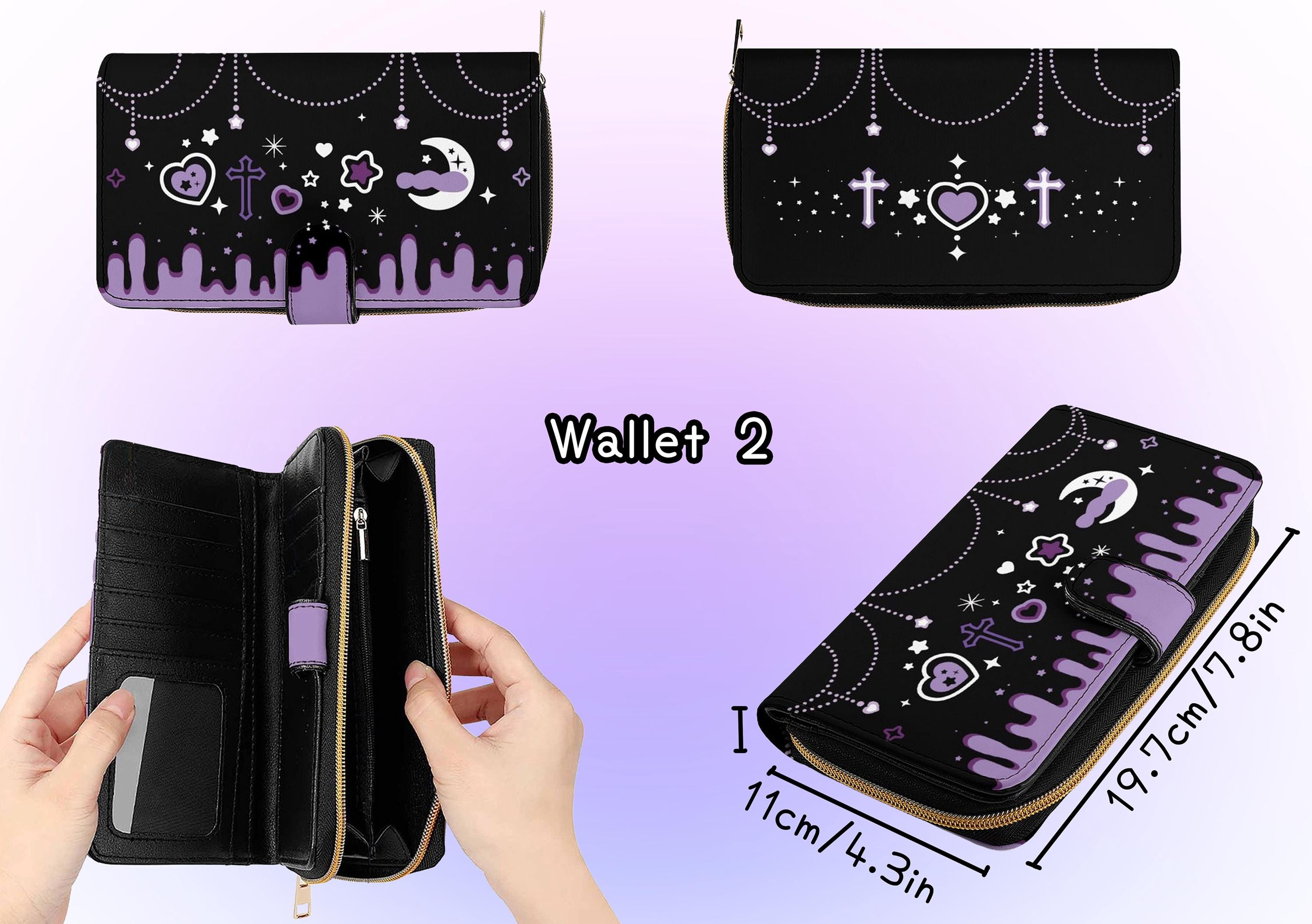 REAL BLACK CUTE Style★★★accessory♡ JSGHGDF Punk Skull Crosses Small Handbag Purse PU Leather