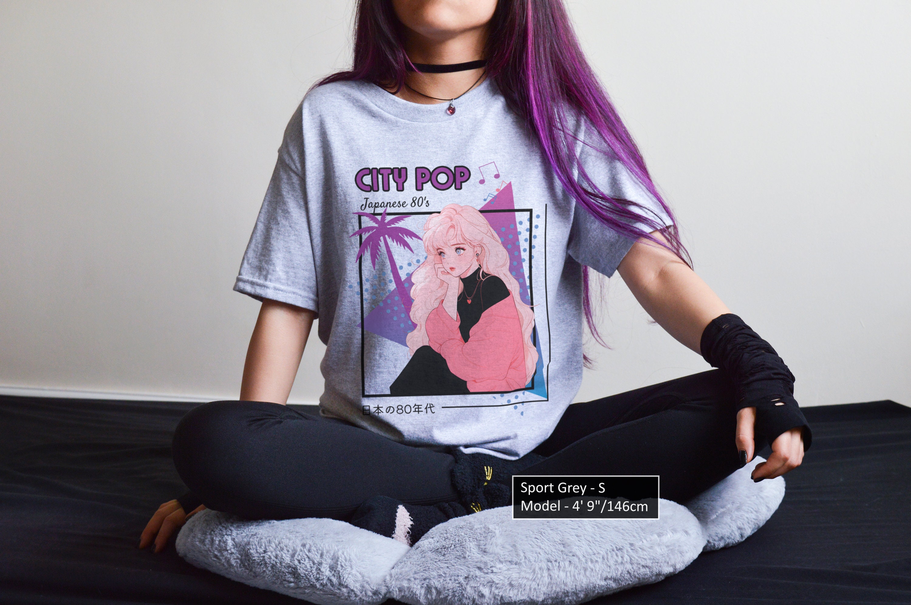 City Pop Girl Shirt 80s Japanese Music Album Cover T-shirt Urban