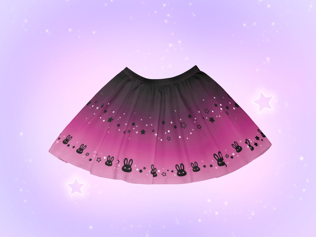 Hell Bunny Candy Goth Lolita Skull Skater Mini Skirt main image 1