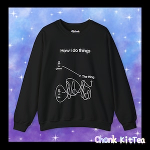 Funny ADHD Awareness Sweatshirt Humorous Neurodiversity Sweater Neurospicy Friend Gift Easily Distracted Neurodivergent Mental Health Jumper