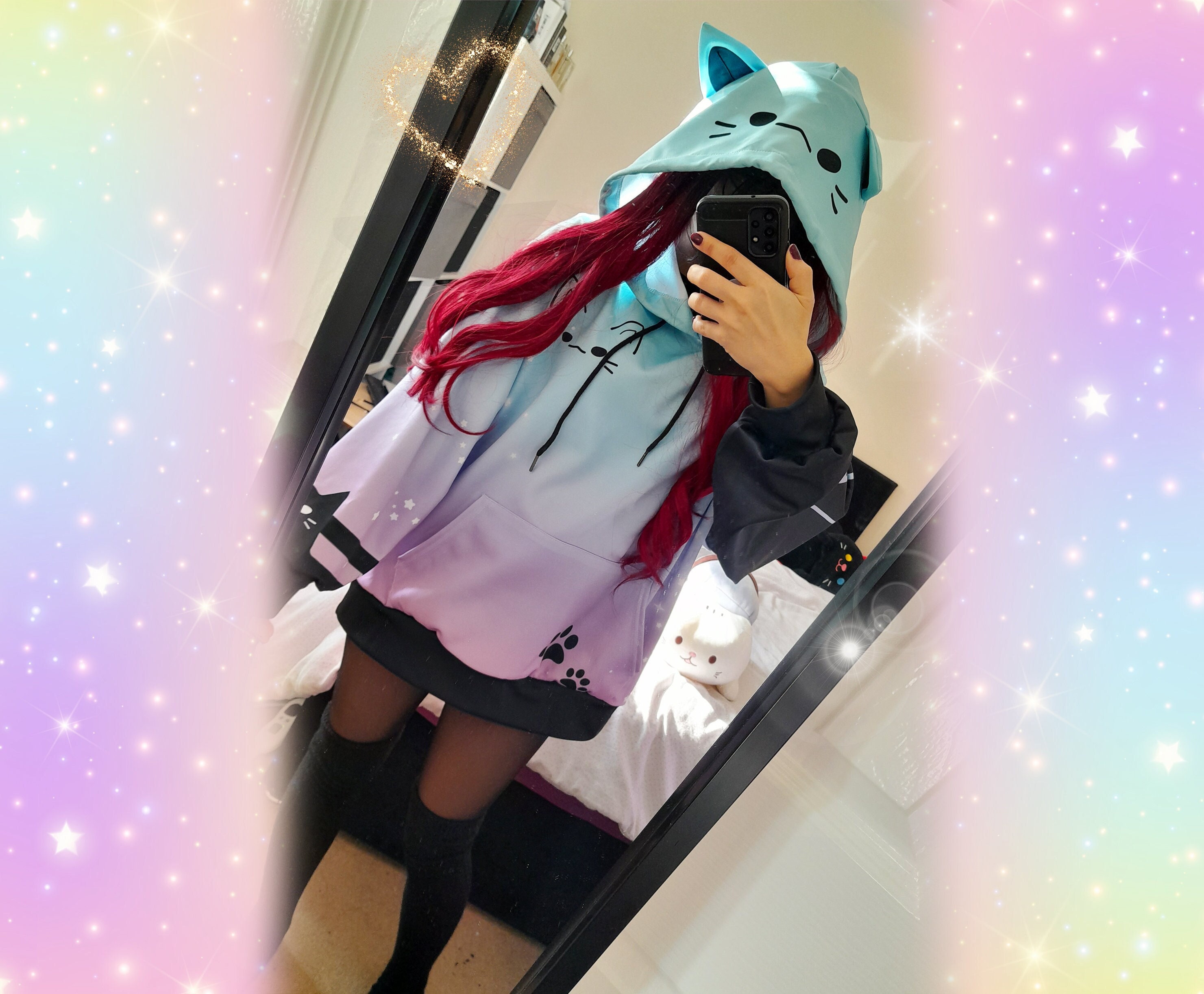 Cat Ear Hoodie - Etsy Cat Ear Hoodie - Etsy