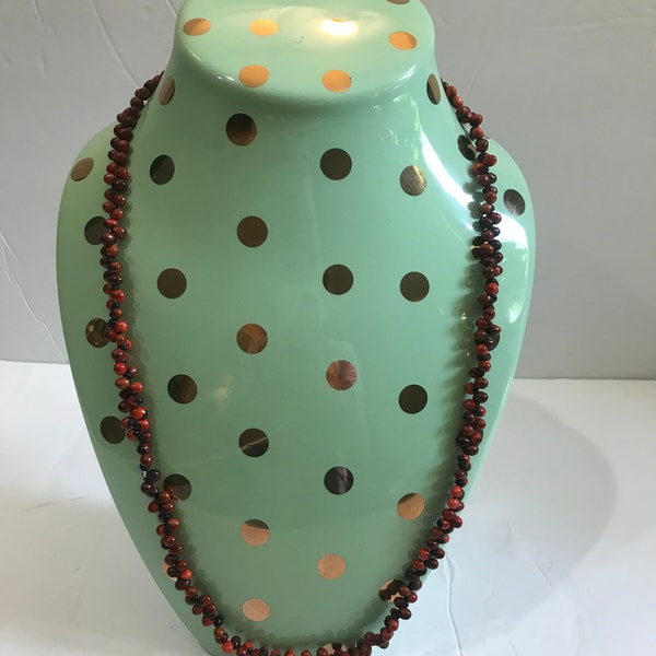 Wooden Huayruro Beads Boho 16” Necklace