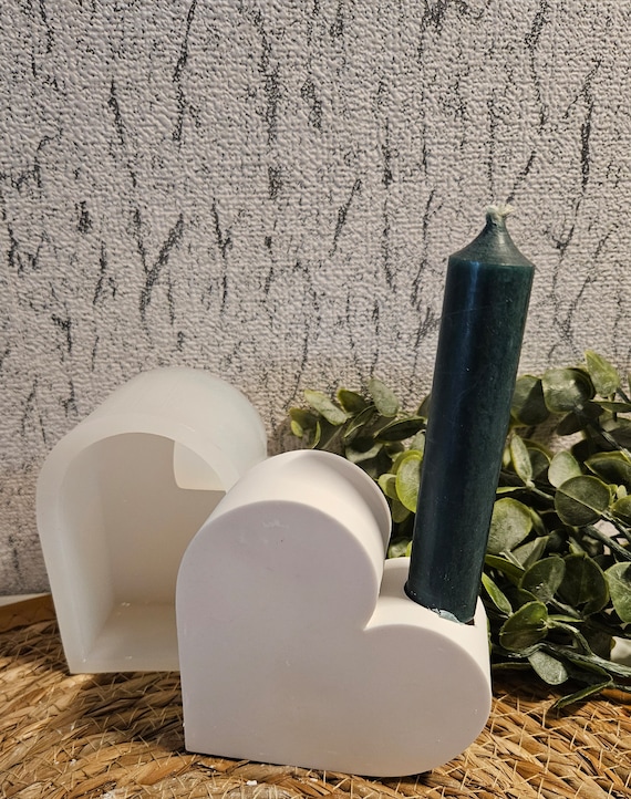 DIY Silikonformen Für Kerzenhalter – 3 Stück (Herz, Stern, Rund), Hitzebeständig Bis 220°F, Für Kerzen & Deko