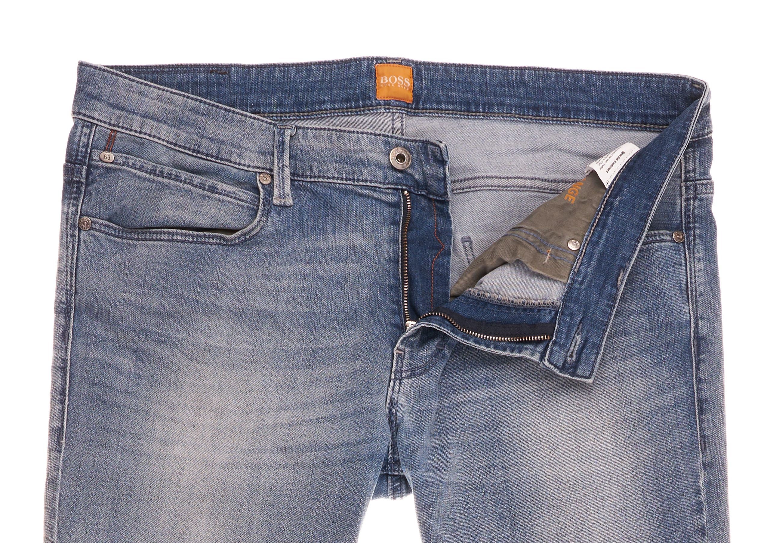 Hugo Boss Orange63 Slim Fit W34 L36 Mens Jeans Light Blue Roady 34