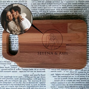 Personalized Faceless Photo Cutting BBQ Board, Custom Steak Grilling, Gift for Couple Anniversary, Engagement, Wedding,Bridal Shower Present
