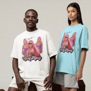Nicki Minaj Unisex Heavy Cotton Tee Grafik-Fan-T-Shirt für sie Fan-T-Shirt für ihn Stil Grafik-Shirt .collage ,concert.Weihnachtsgeschenke