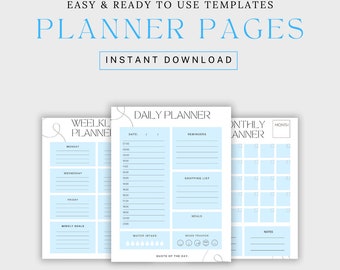 Printable To Do List | Daily, weekly and monthly to-do pdf planner | 4 Colours | A4 size print at home task checklist, organiser list