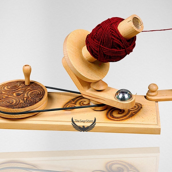 wooden yarn winder | Wool Speedy Ball Winder and String Holder| Knitting Crochet Accessories | Knitter's Gift