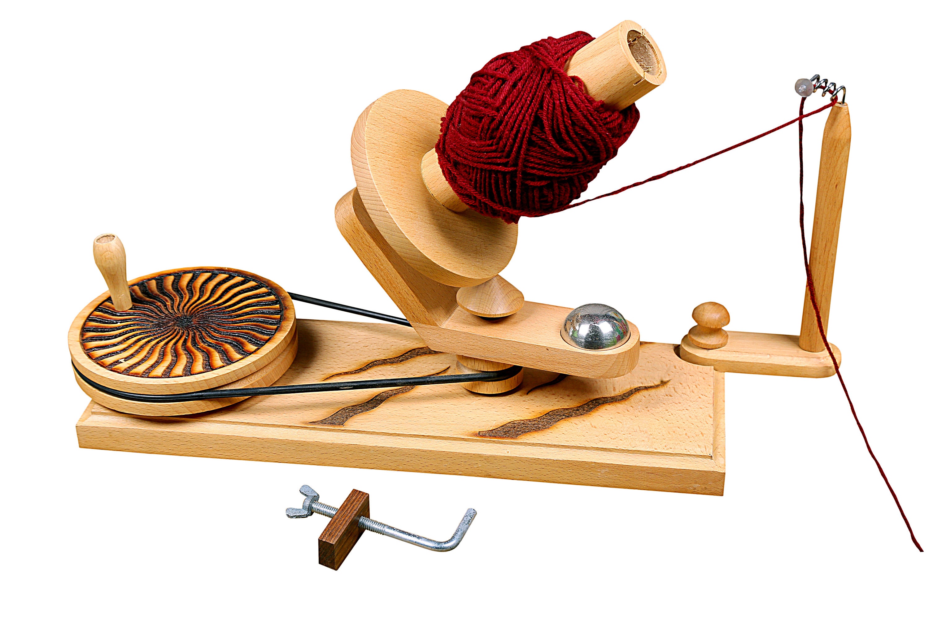 Unique Arts Yarn Ball Wooden Yarn Winder ,Convenient Balls Winder For Yarn  Swift And Ball Winder Combo With Easy Installation For Yarn.