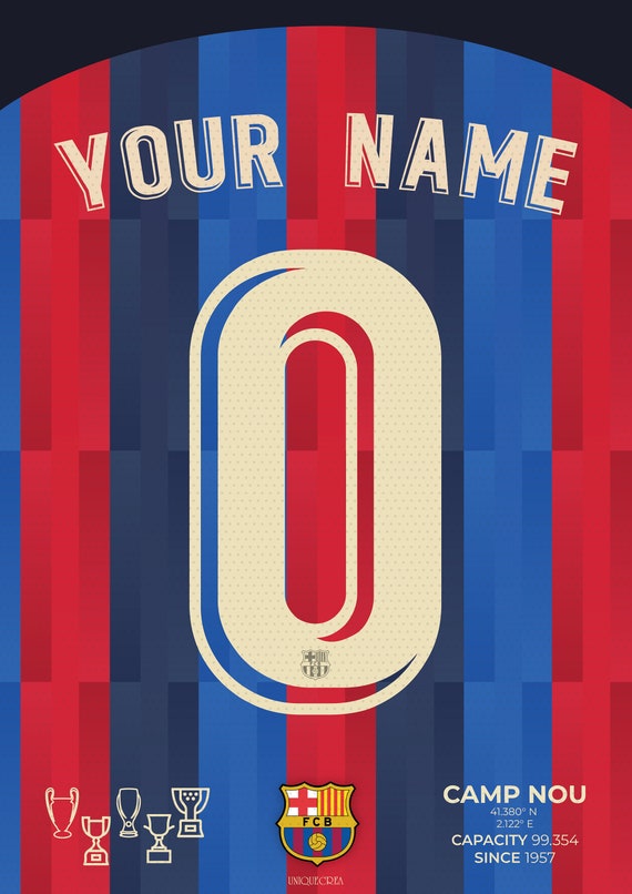 Maillot fc barcelone personnalisé sale