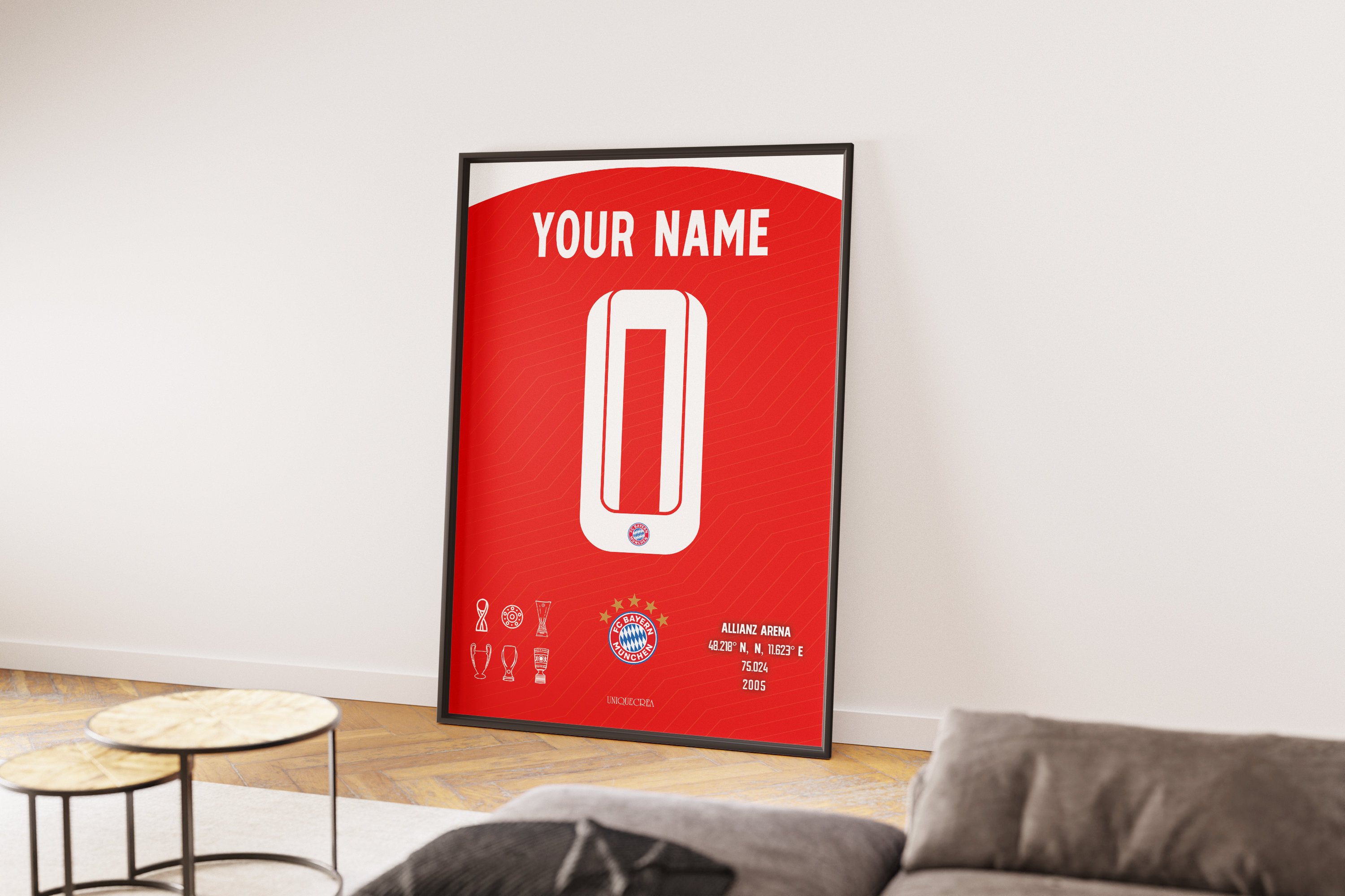 F.C. バイエルン・ミュンヘン　アートポスター A4版　6枚セット Bayern Munich Poster - Etsy