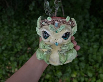 Forest dragon magic flower pots