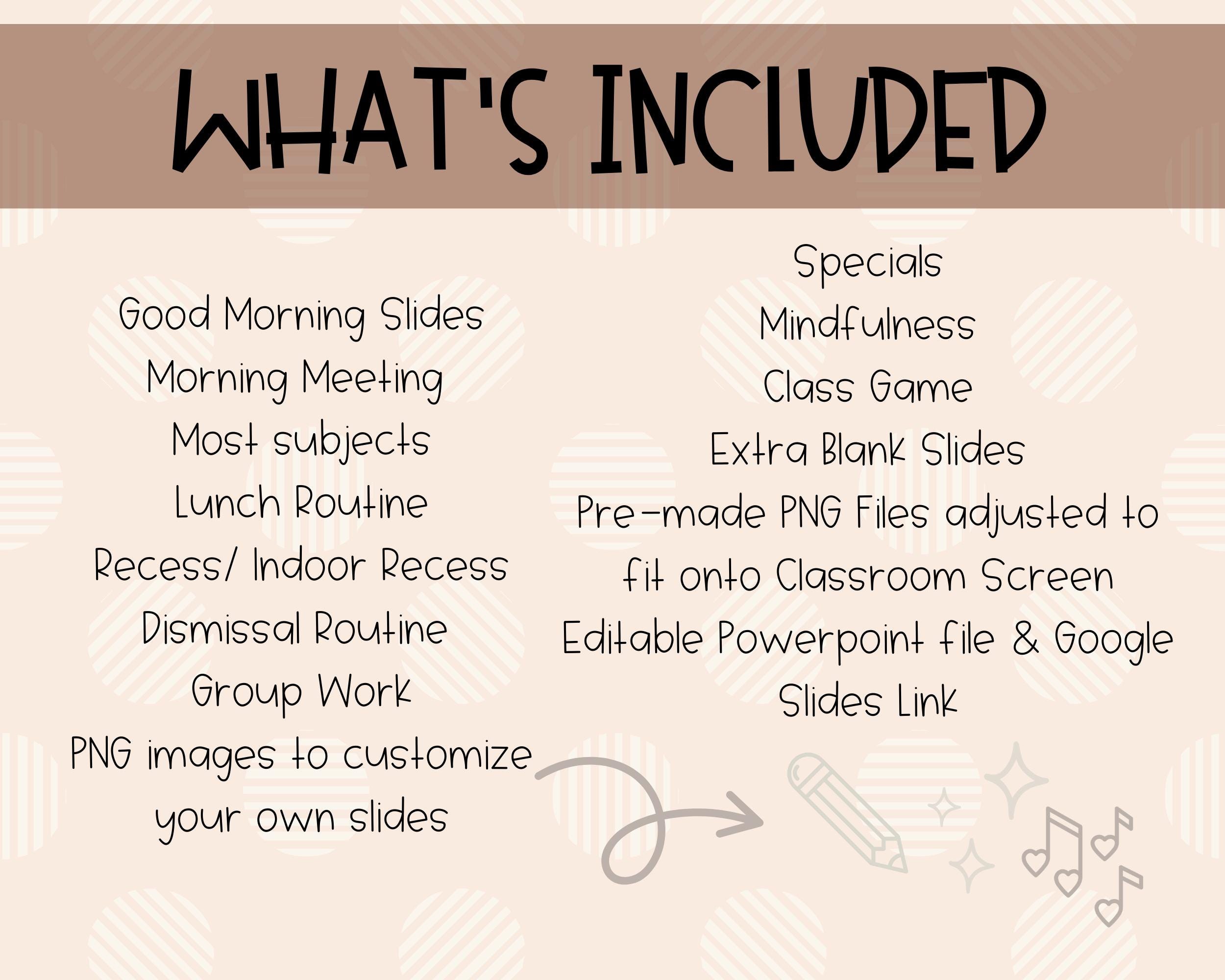 Simple Earthy Classroom Slides - Etsy