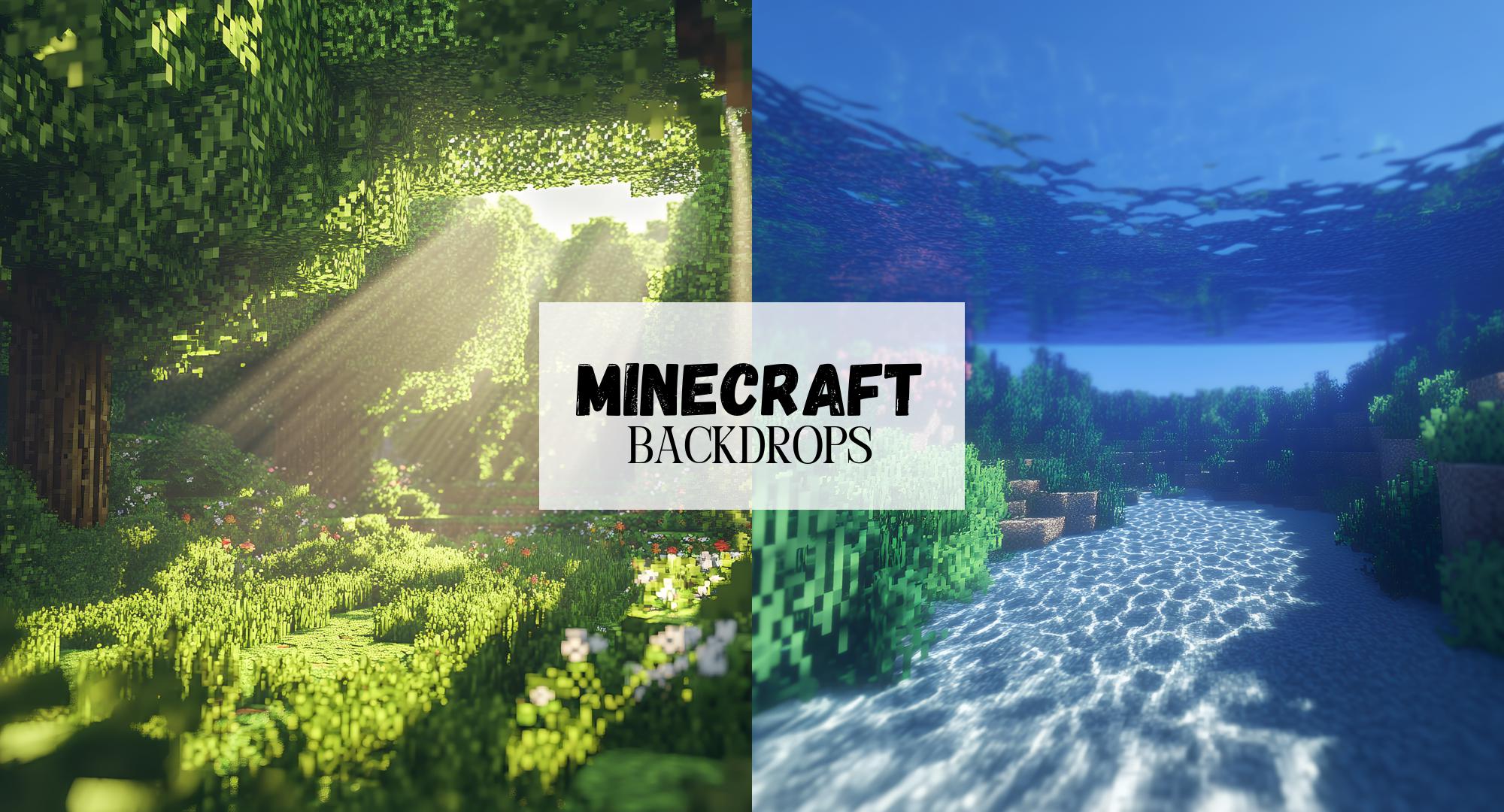 Colorful Minecraft-Inspired Backgrounds