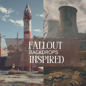 20 Post-Apocalyptic Backdrops | 1:1 Ratio | Wasteland Backgrounds | Digital Overlays | Gaming Art | Atomic Set