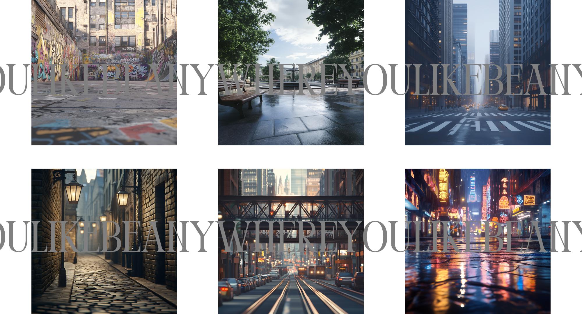 20 City Streets Backdrops | 1:1 Ratio | City Streets Backgrounds ...