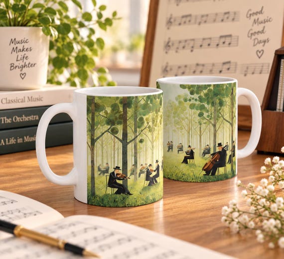 Orchestra Mug, Orchestra Gift, stringer player gift, classical music gift,