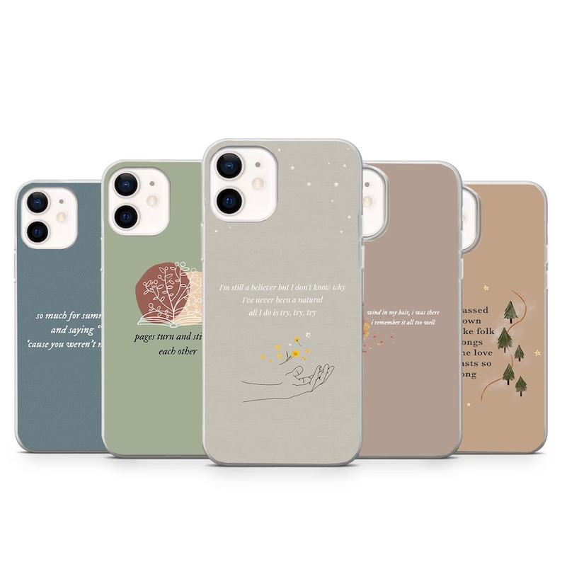 Taylor Song Lyrics Phone Case Quotes Gift for Girls Midnight Album