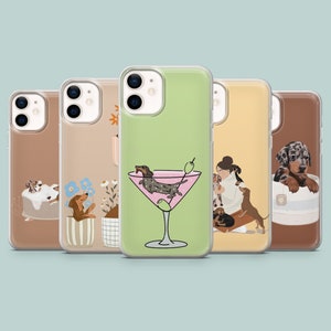 Worsthond Telefoonhoesje Wiener Dog, Teckel Cover voor iPhone 16, 15 14 13 12 Xr Samsung S23Ultra S22 S21FE A54 A34 A14 Pixel 8 7A 7Pro 6Pro