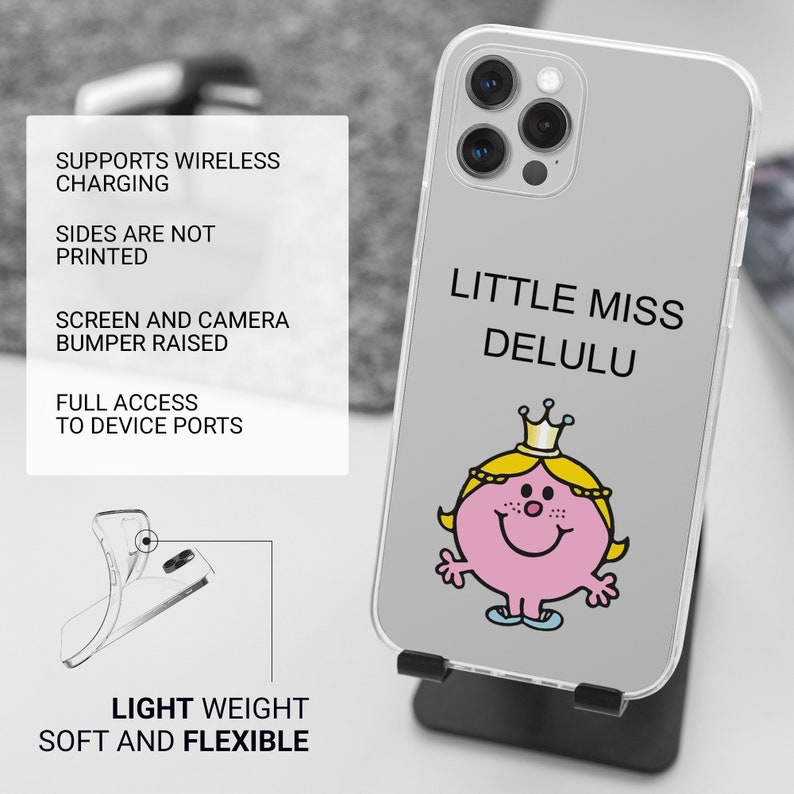 Custom Little Miss Phone Case Personalised Cover for iPhone 15, 14, 13, 12, 11, Xr, Samsung S24Ultra, S23, S22FE A54 A25 A15 Pixel 8 7A 7Pro zdjęcie 5