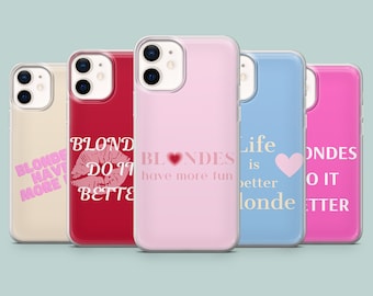 Fashionable girl Phone Case Girly power blonde girl Cover for iPhone 17, 16, 15, 14, 13 12 Samsung S24Ultra S23 S22FE A54 A25 A14 Pixel 8 7A