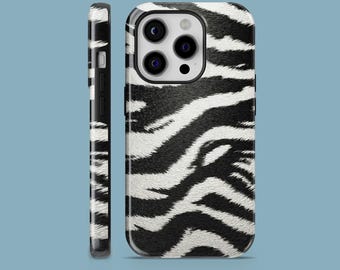 Zebra Print Phone Case Animal Pattern Cover for iPhone 17, 16, 15, 14, 13, 12 Samsung S25Ultra, S24, S23FE A54 A25 A14 Pixel 9 8A 8Pro 7Pro