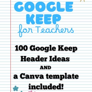 Google Keep Headers-Vorlage und Ideen für vielbeschäftigte Lehrer