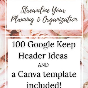 Google Keep Headers-Vorlage und Ideen für vielbeschäftigte Mütter