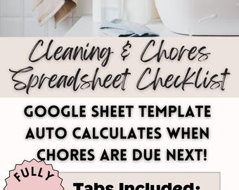 Editable Cleaning Checklist Planner Template Google Doc Neutral Toned