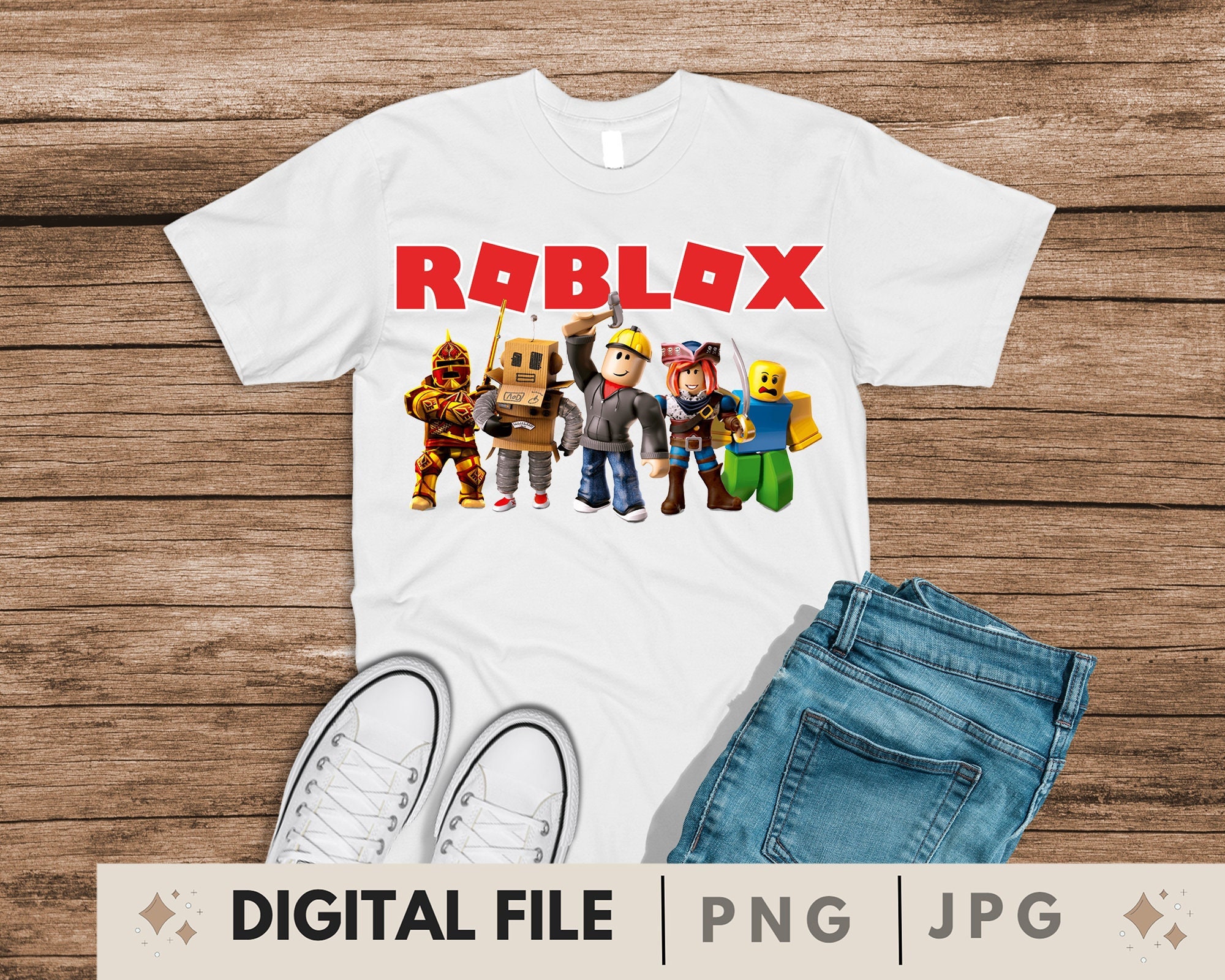 Roblox White logo Gaming Unisex Tshirt, Roblox logo and gear design, X –  MerchKart