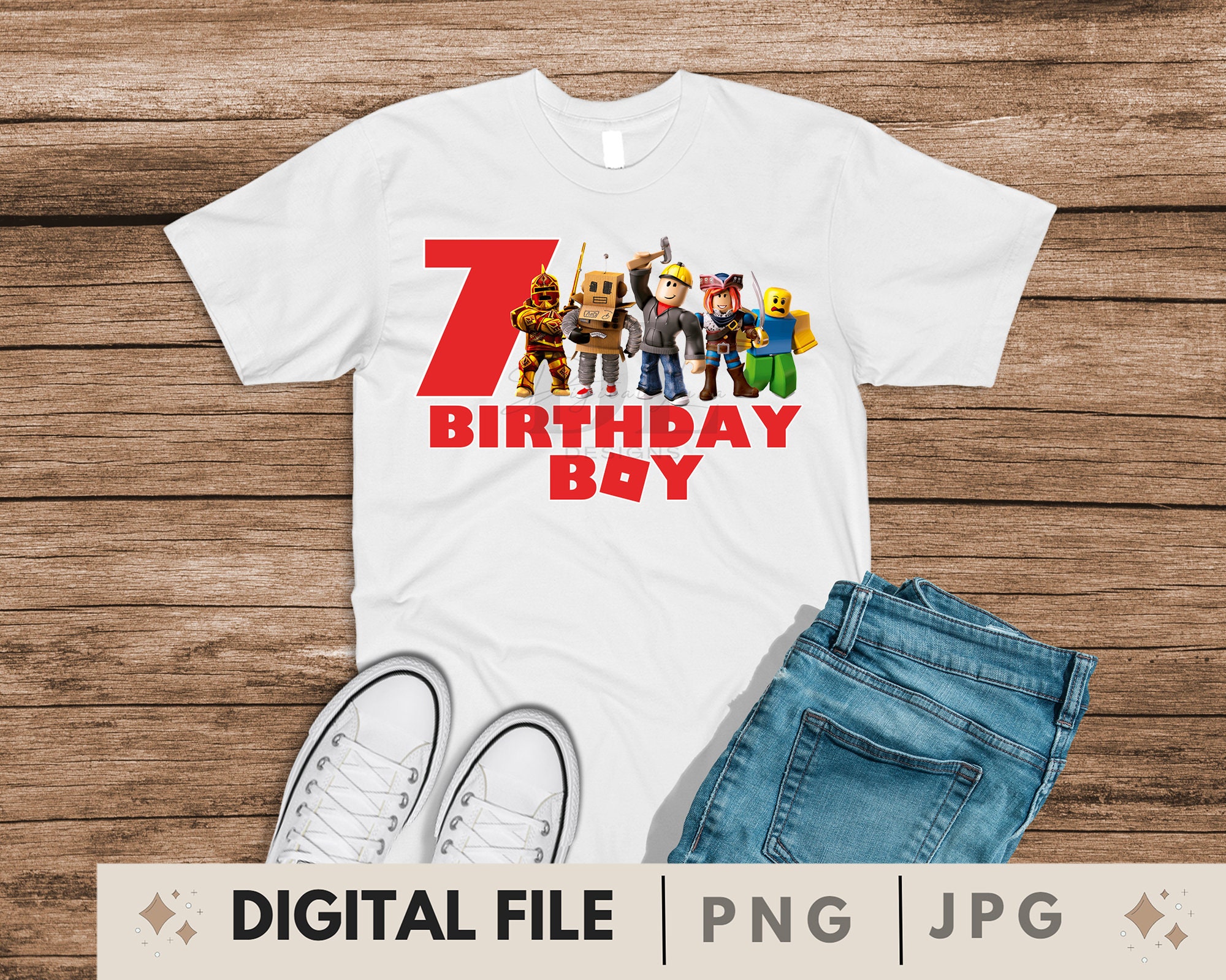 Roblox Happy Birthday Png Svg Bundle 4 File for Girls and Boys 