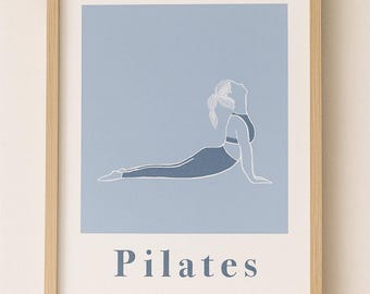 Pilates Poster – Pilates Line Art for Studio Decor