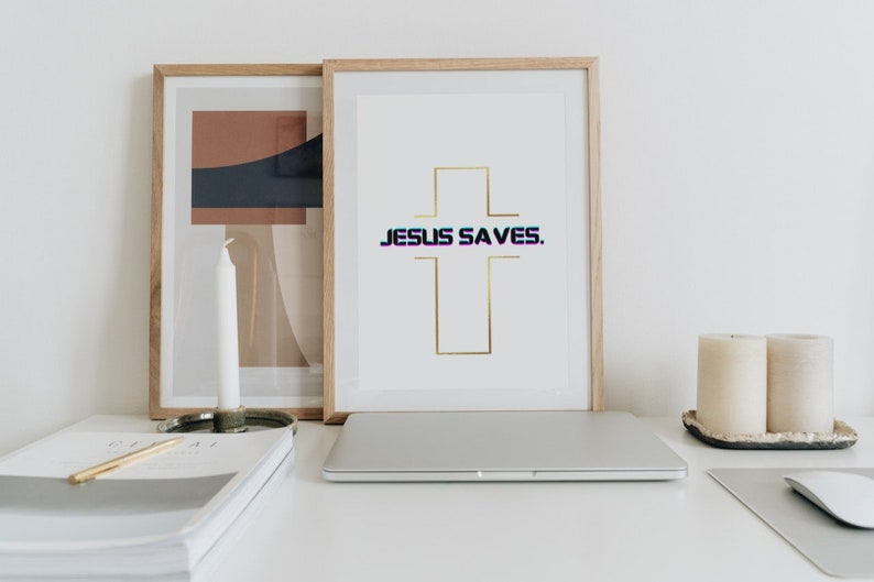 Jesus Saves Printable Art - Etsy