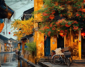 Cozy Vietnamese Escape: Hoi An Digital Wall Art