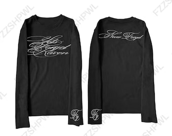 T-shirt met lange mouwen met schrift