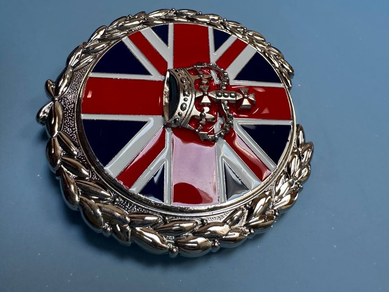 ENGLAND COAT OF ARMS CREST CAR GRILLE BADGE EMBLEM - BRITISH COAT Of Arms