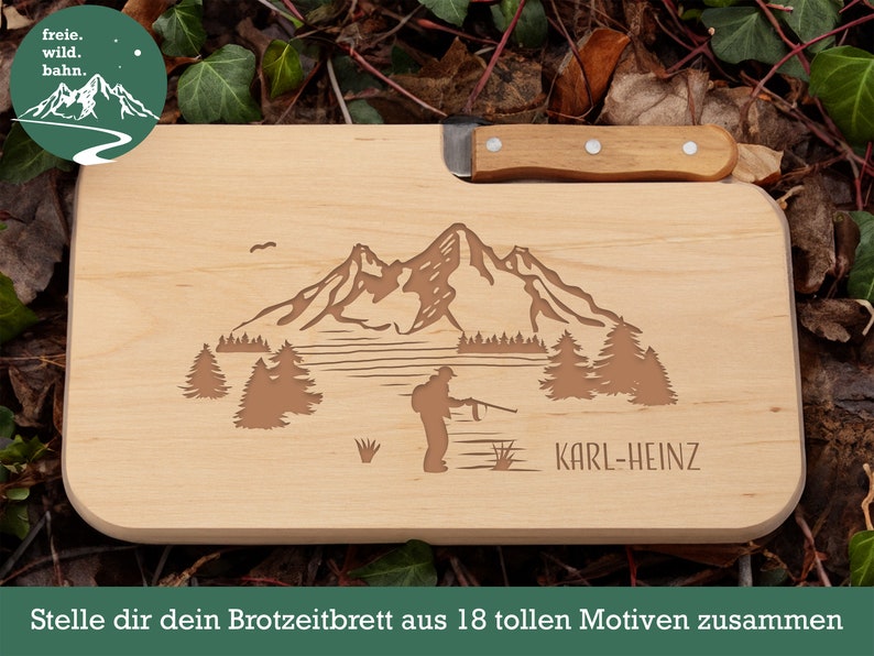 Brotzeitbrett, Geschenke für Männer, Brotzeitbrett personalisiert, Schneidebrett personalisiert, Holzbrett personalisiert, Jausenbrett Bild 9