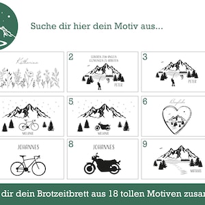 Brotzeitbrett, Geschenke für Männer, Brotzeitbrett personalisiert, Schneidebrett personalisiert, Holzbrett personalisiert, Jausenbrett Bild 2