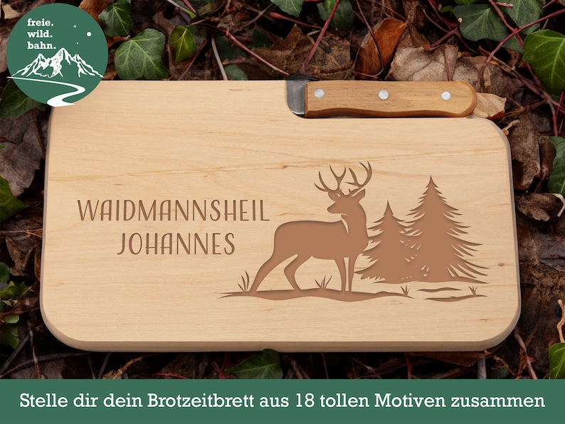 Brotzeitbrett, Geschenke für Männer, Brotzeitbrett personalisiert, Schneidebrett personalisiert, Holzbrett personalisiert, Jausenbrett zdjęcie 6