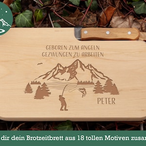 Brotzeitbrett, Geschenke für Männer, Brotzeitbrett personalisiert, Schneidebrett personalisiert, Holzbrett personalisiert, Jausenbrett Bild 10