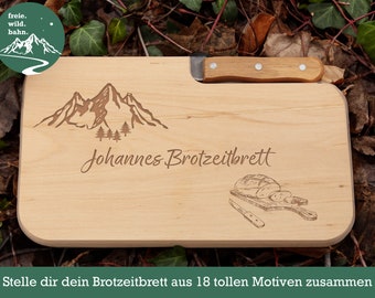 Brotzeitbrett, Geschenke für Männer, Brotzeitbrett personalisiert, Schneidebrett personalisiert, Holzbrett personalisiert, Jausenbrett