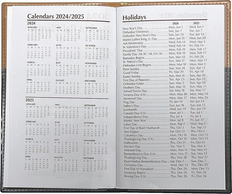 2024 Pocket Planner/calendar, One Year Planner, 2024 Purse Calendar
