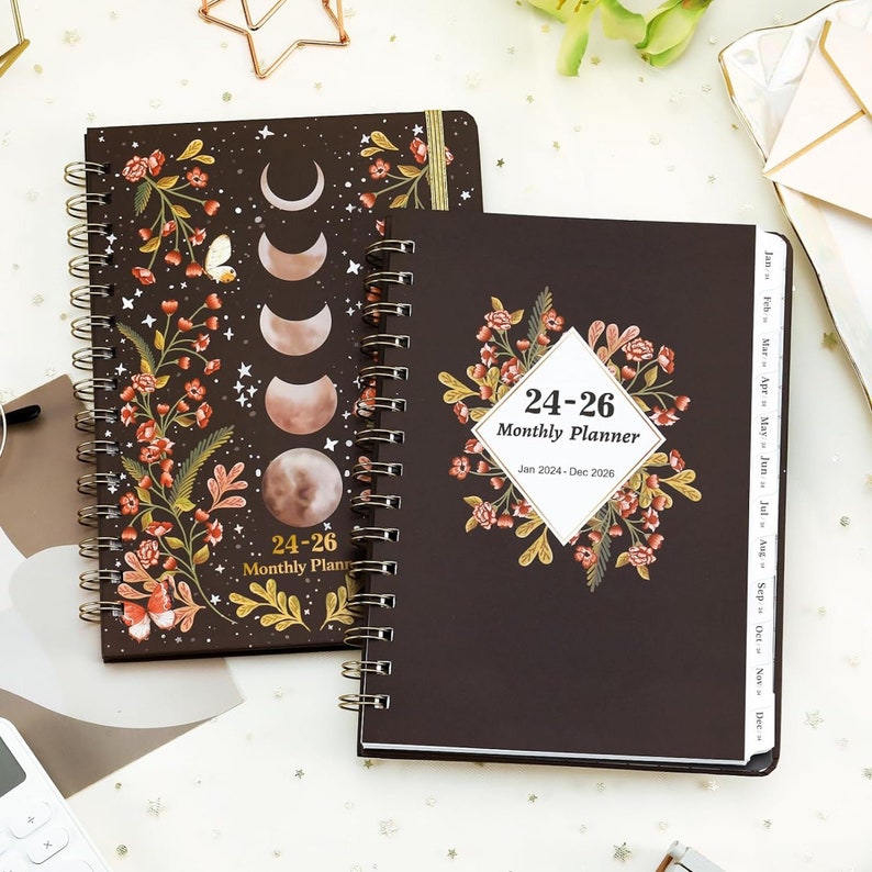 3 Year Monthly Planner/calendar 2024-2026 3 Year Monthly - Etsy