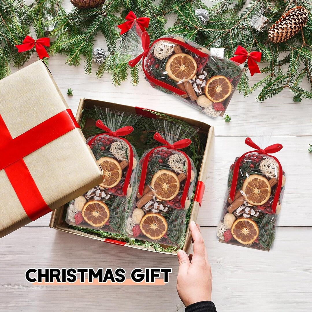 Christmas Potpourri Bowl Vase Filler Bags 4 Pack Christmas Etsy