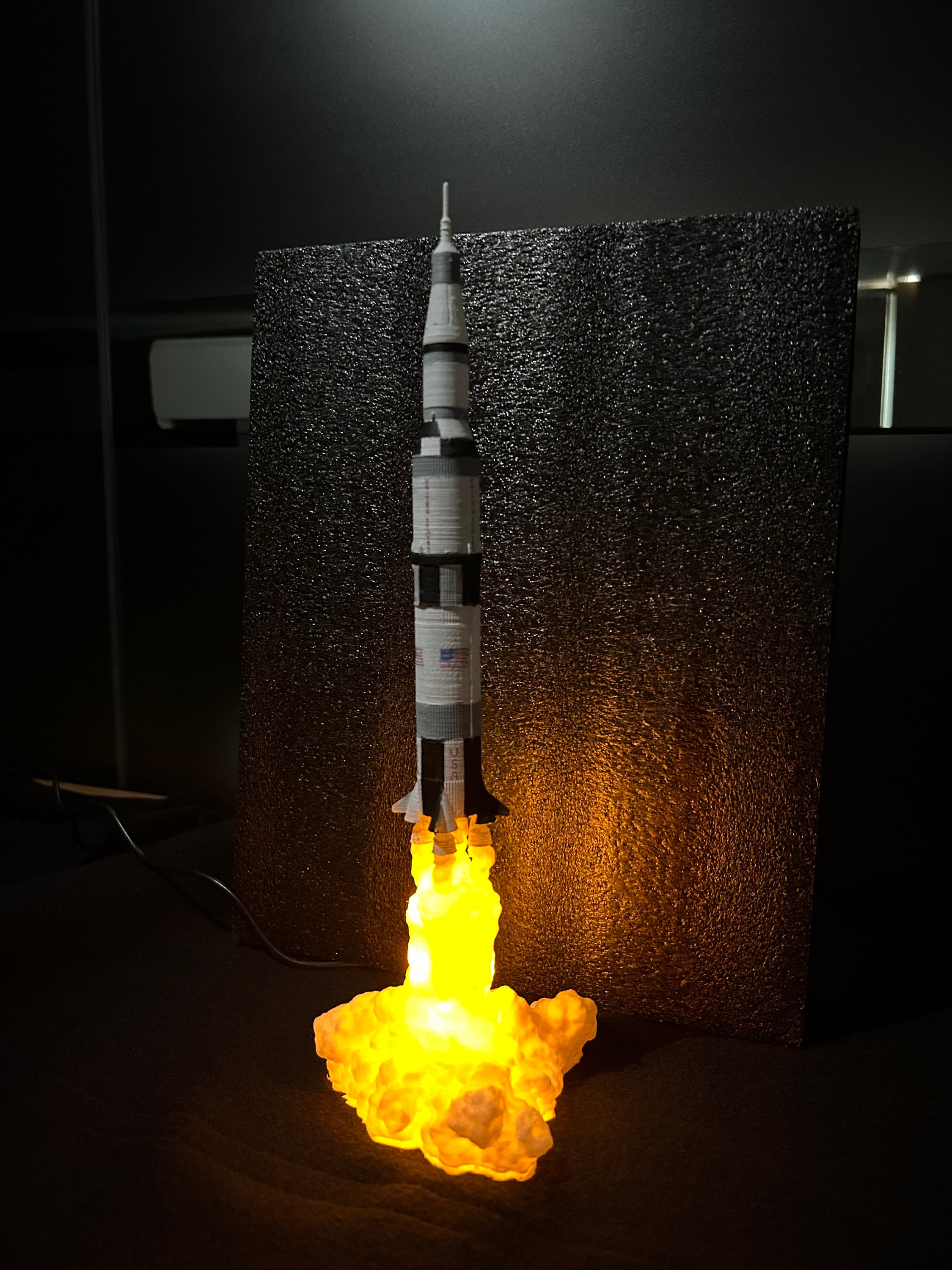 Saturn V Rocket Night Lamp Etsy