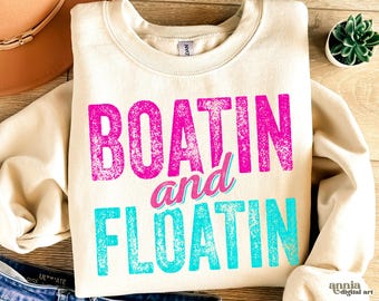 PNG de navegación y flotación, diseño de sublimación de camisetas de verano, PNG de vida en el lago, PNG de neón desgastado de verano, PNG de vida en barco, PNG de vacaciones en el río