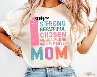 Mom Quotes PNG, Mama Shirt Sublimation Design, She Is Mom PNG, Mother's Day Bible Verses Png, Retro Strong Mom Png, Christian Mama Png