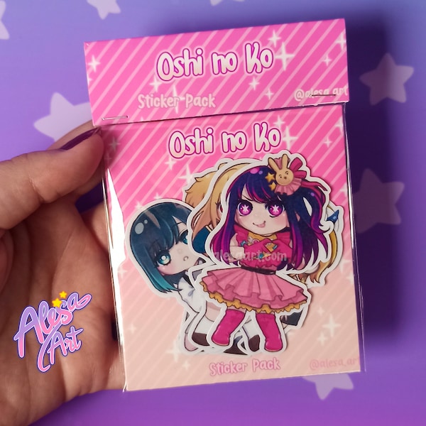 Oshi No Ko Sticker Pack - Kawaii anime characters - Oshi No Ko Fan Art