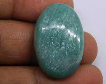 Amazonite Gemstone, Natural Amazonite Cabochon, Hand Polished Amazonite Loose Stone For Jewelry Making 44Cts.30X20 mm