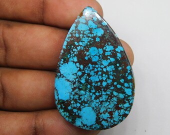 Top Quality Blue Turquoise Cabochon jewelry making Blue Turquoise Gemstone Blue Turquoise loose stone Blue Turquoise jewelry 52Cts 44X29 MM